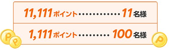 ポイントが当たる！イメージ