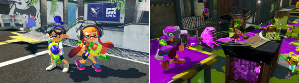 Wii U スプラトゥーン セット Amiibo アオリ ホタル付き 予約 最安値情報 シオカラーズの2人がレイアウトされたパッケージ Daystar